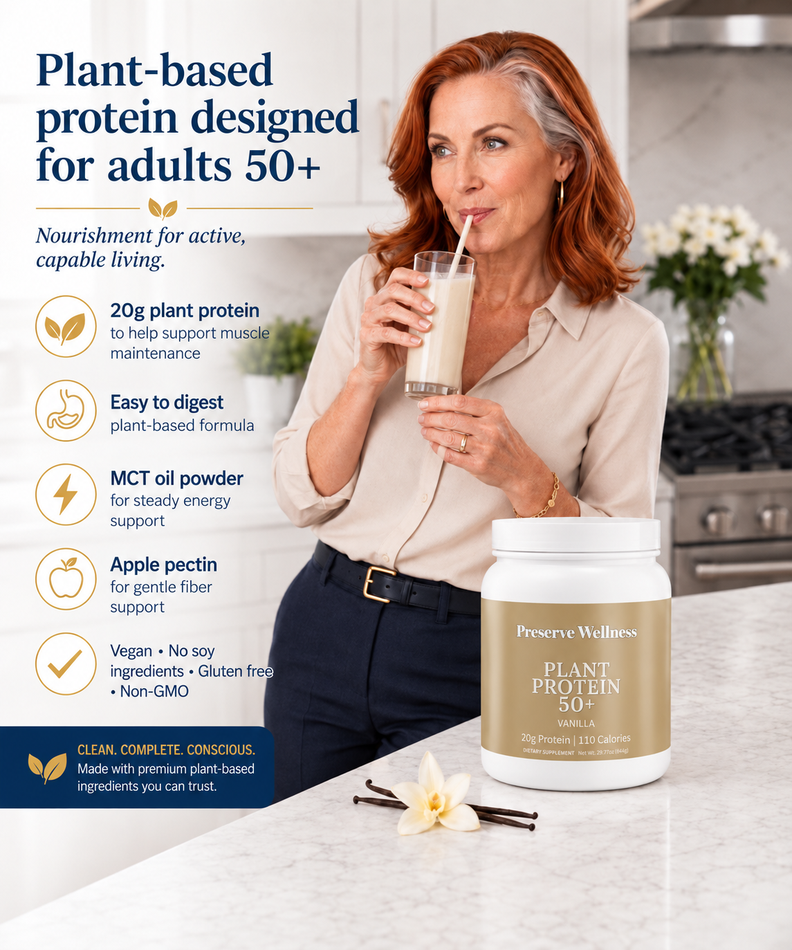 Plant Protein 50+ (Vanilla)